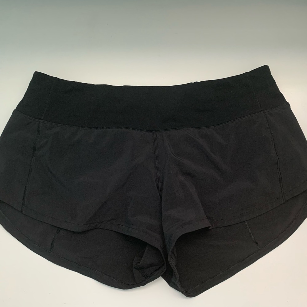 Black Lululemon Speed Up Shorts